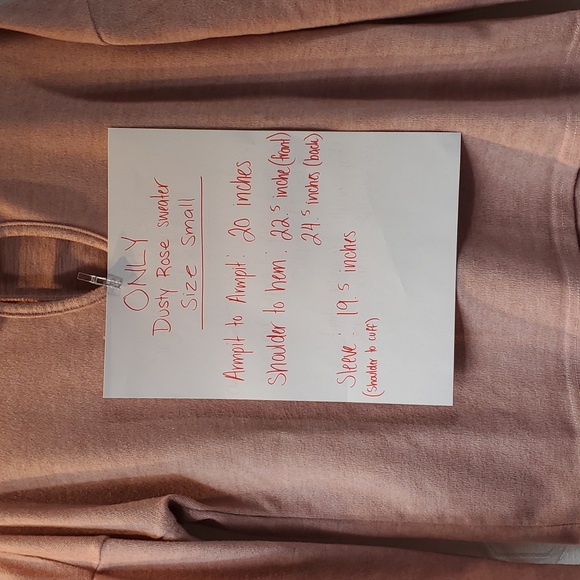 ONLY Dusty Rose Keyhole casual top size Small - Picture 9 of 9